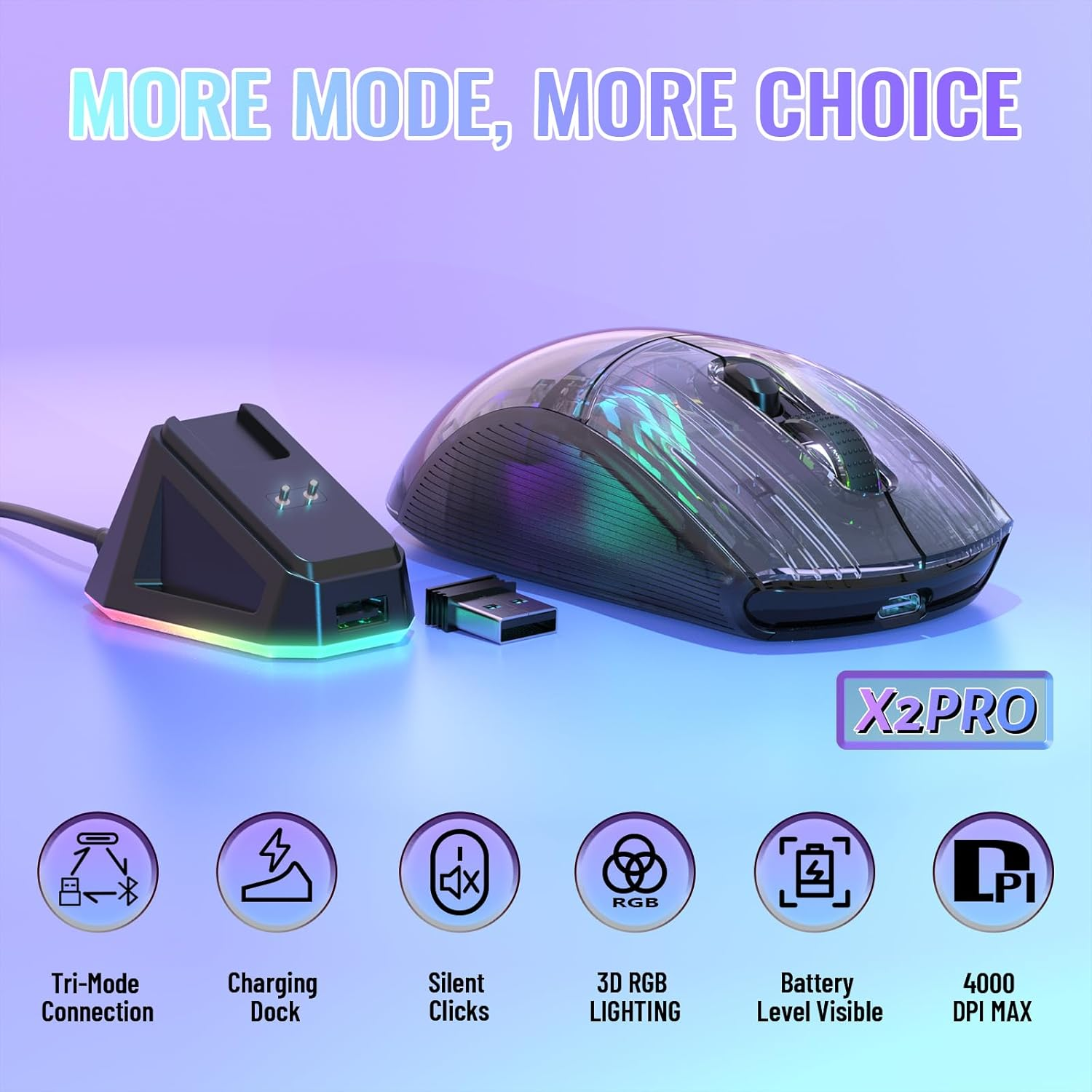 Attack Shark X2 PRO Wireless Gaming Mouse Attack Shark X2 PRO Wireless Gaming Mouse